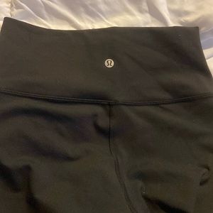 High waisted black lululemon leggings size 6